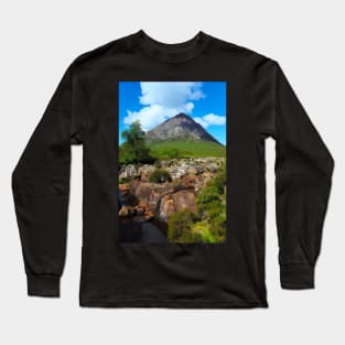 Buachaille Etive Mor in the Highlands of Scotland Long Sleeve T-Shirt